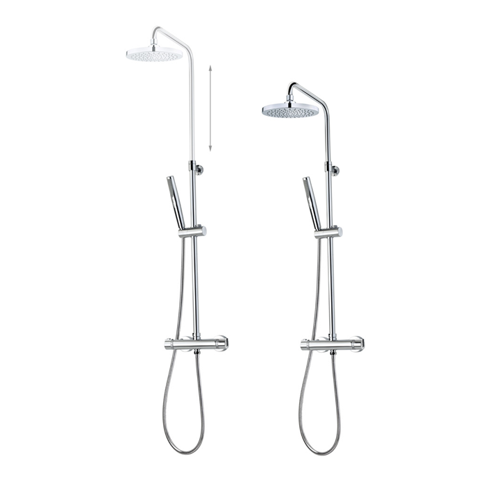 Sistem de dus, Teka MT PLUS, termostat, buton ECO, comutator automat integrat, crom