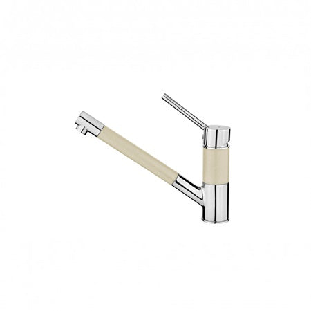 Baterie de bucatarie Teka AUK 978 granit, cu ţeavă joasă, Monocomanda, Topazbeige