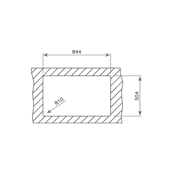 Chiuveta din inox Teka ZENIT RS15 1B 1D L 86, 860 x 520 mm, PureLine, Picurator dreapta, inox