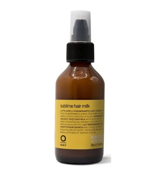 Lapte organic pentru par, regenerant si anti-frizz, Oway, 100 ml