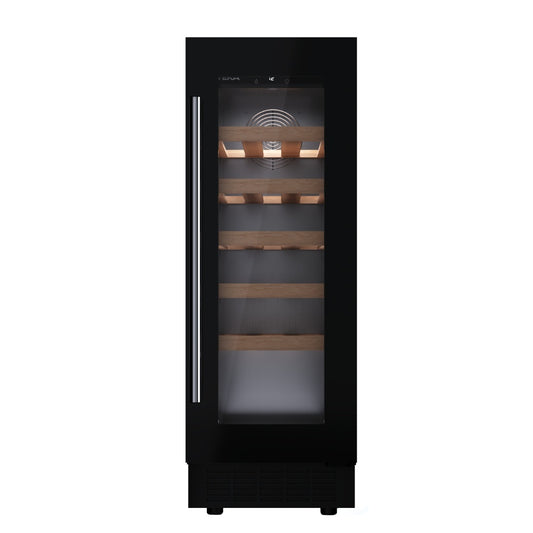 Vitrina frigorifica de vinuri free-standing Teka RVU 10020, 20 sticle, Clasa F, Volum net 58 l, Touch control, Temperatura ajustabila, Iluminare LED, Negru