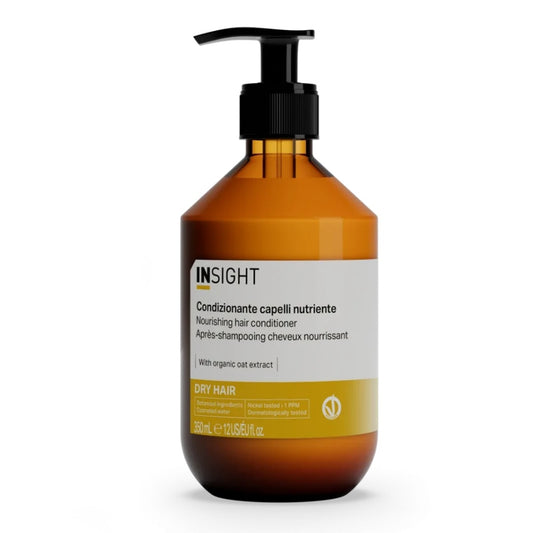 Balsam pentru par uscat, nutritiv, cu extract de ovaz, organic, INSIGHT, IDR311, 350 ml