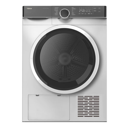 Uscator de rufe free-standing Teka SHK 70840 WH cu Pompa de caldura prin condensare, 8 kg, 14 programe, A++, alb