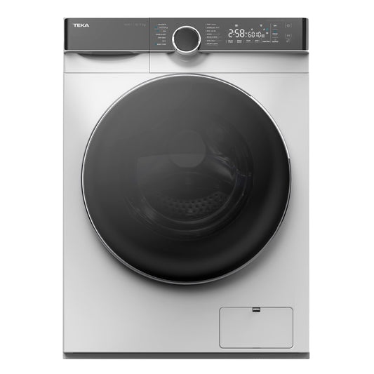 Masina de spalat rufe cu uscator Teka WDK 81050 WH, 10 kg, 7 kg capacitate de uscare, 1500 rpm, 14 programe de spalare, 60 cm, Clasa B, alba