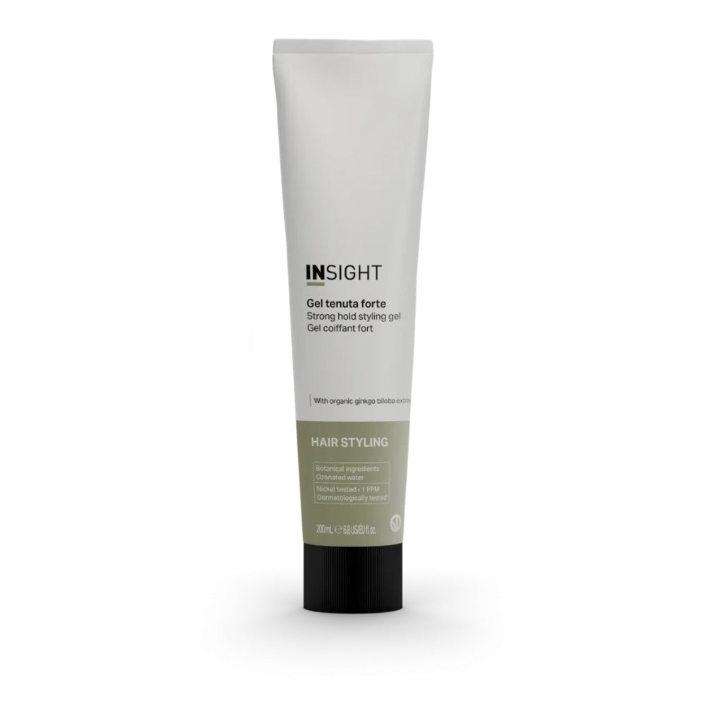 Gel de par cu fixare puternica, efect lucios, cu extracte de aloe si ginkgo biloba organic, INSIGHT, IST121-B, 200 ml