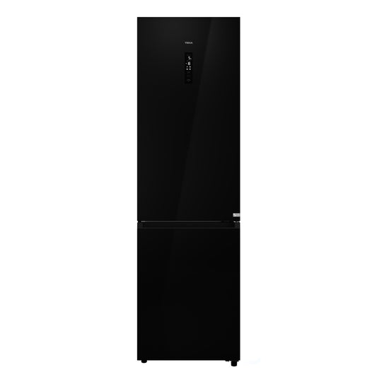 Combina frigorifica free-standing Teka RBF 88670 GBK, 378 l, Clasa C, Full No Frost, Motor invertor, H 201 cm, Sticla neagra