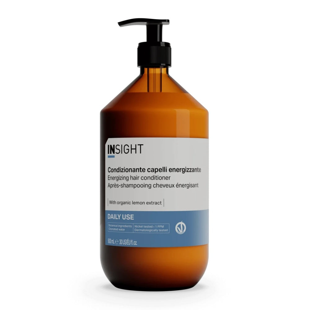 Balsam energizant pentru par, cu extract de lamaie, unt de caise, ulei de germeni de porumb organic, INSIGHT, IDU211, 900 ml