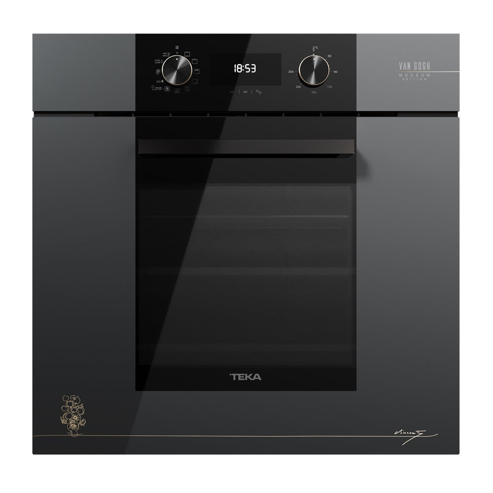 Cuptor electric Teka HLB 84-V Gogh, 9 functii, HydroClean® PRO, 60 cm, 70l, A+, Cristal gri închis