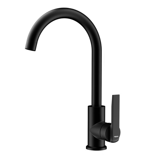 Baterie de bucatarie Teka IN 915 BK, cu teava inalta, cartus ceramic, Neagru