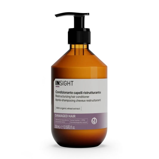 Balsam pentru par deteriorat, restructurant cu extract de germeni de grau, organic, INSIGHT, IDA311, 350 ml