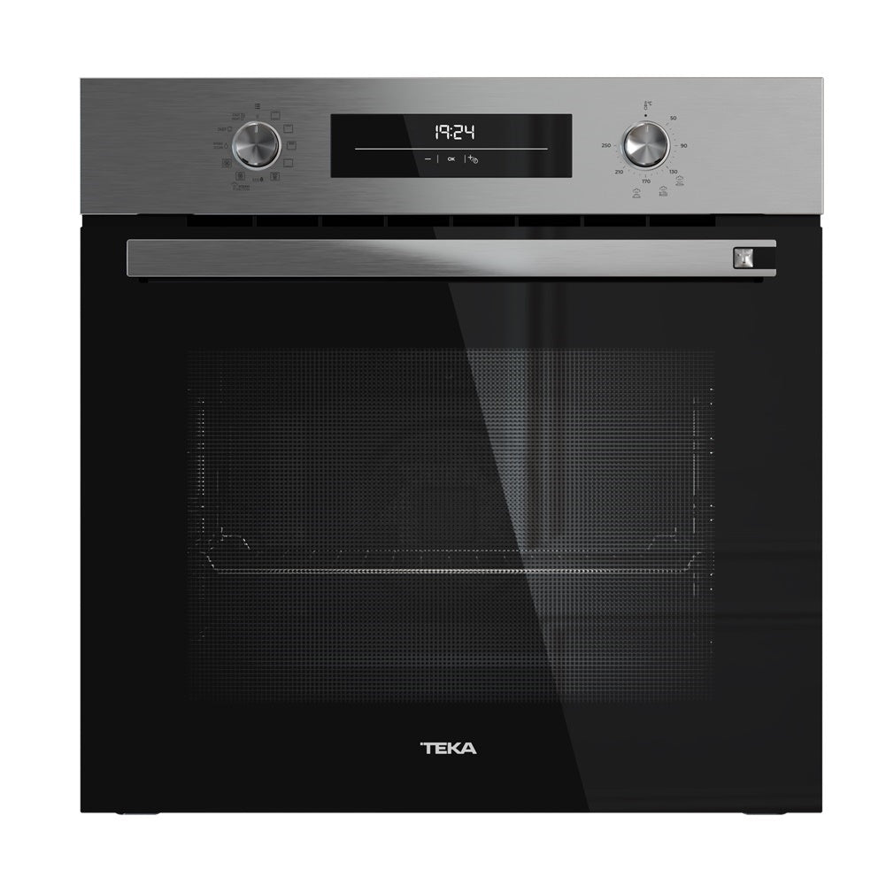 Cuptor electric Teka HSB 6468 SS, 9 functii, aer cald plus abur, HydroClean® PRO, 60 cm, 70l, A+, Inox anti-pata