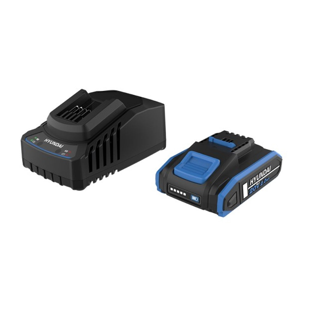 Set acumulator Hyundai 2ah 20V + incarcator Hyundai 2A 20