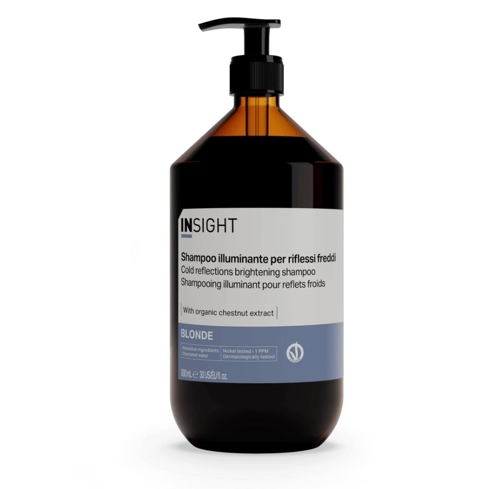 Sampon pentru par blond, iluminant, organic, INSIGHT, IBL210, 900 ml