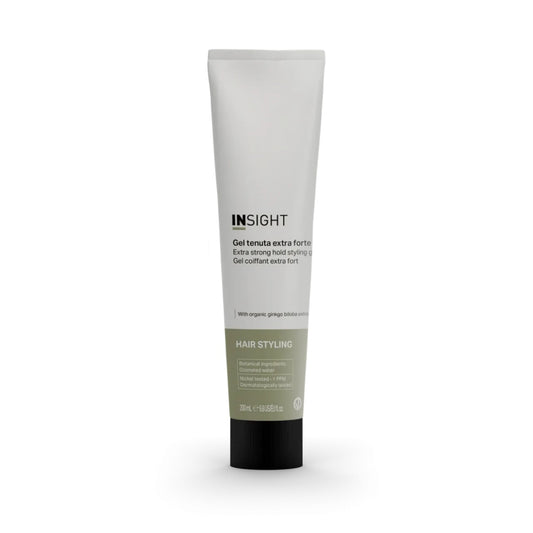 Gel de par cu fixare extra puternica, efect lucios, cu extracte de aloe si ginkgo biloba organic, INSIGHT, IST122-B, 200 ml