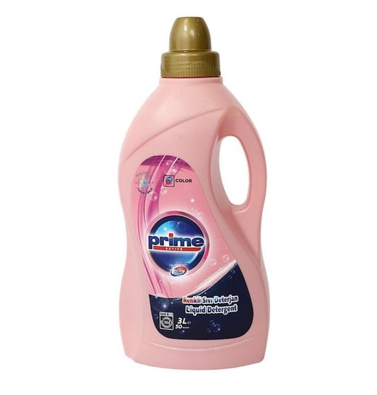 Detergent lichid, PRIME, pentru haine colorate, 3L, 50 spalari