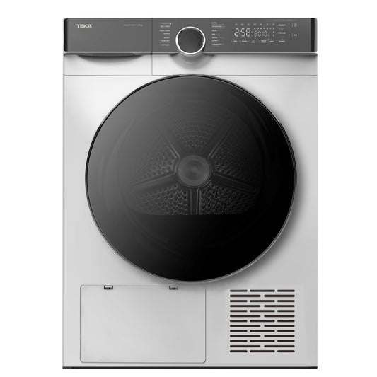 Uscator de rufe free-standing Teka SHK 81030 WH cu Pompa de caldura prin condensare, 10 kg, 14 programe, A+++, Alb