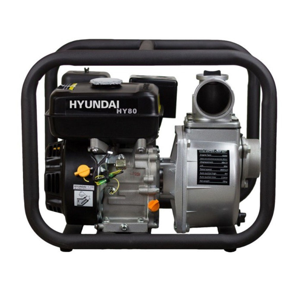 Motopompa de apa curata pe benzina HYUNDAI HY80, 7 CP, 1000 l/min, 210 cmc