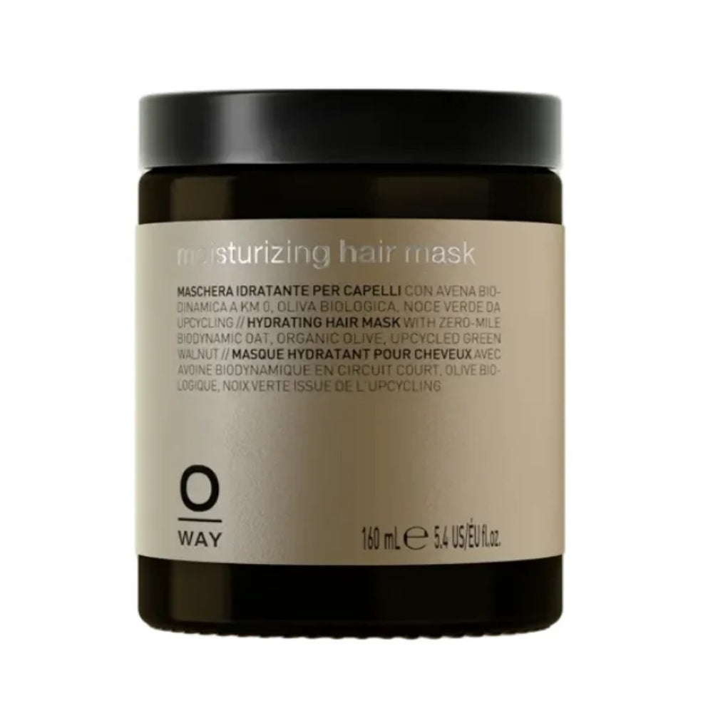 Masca pentru par hidratanta OWAY, OWH-MO012,cu ovaz, extract de masline, nuci verzi, organic, 160 ml