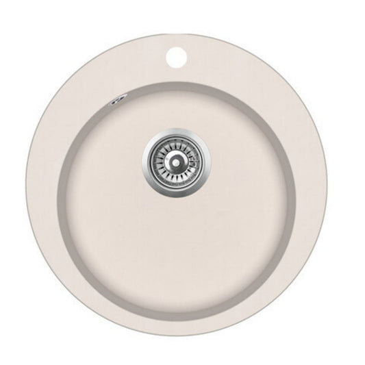 Chiuveta din Tegranite+, Teka Clave 45 B-TQ 1B T, 1 cuva, 505 mm x 505 mm, montare Incastrat, Topaz Beige