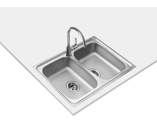 Chiuveta din inox Teka STARBRIGHT 80 E-XN 2B, 2 cuve, 790 x 500 mm, inox