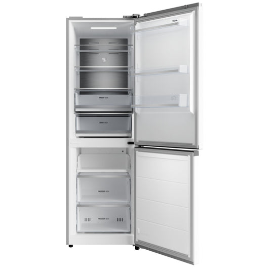 Combina frigorifica free-standing Teka RBF 64670 WH, 338 l, Motor inverter, Afisaj electronic pe usa, Clasa C, No Frost, H 185 cm, Alb