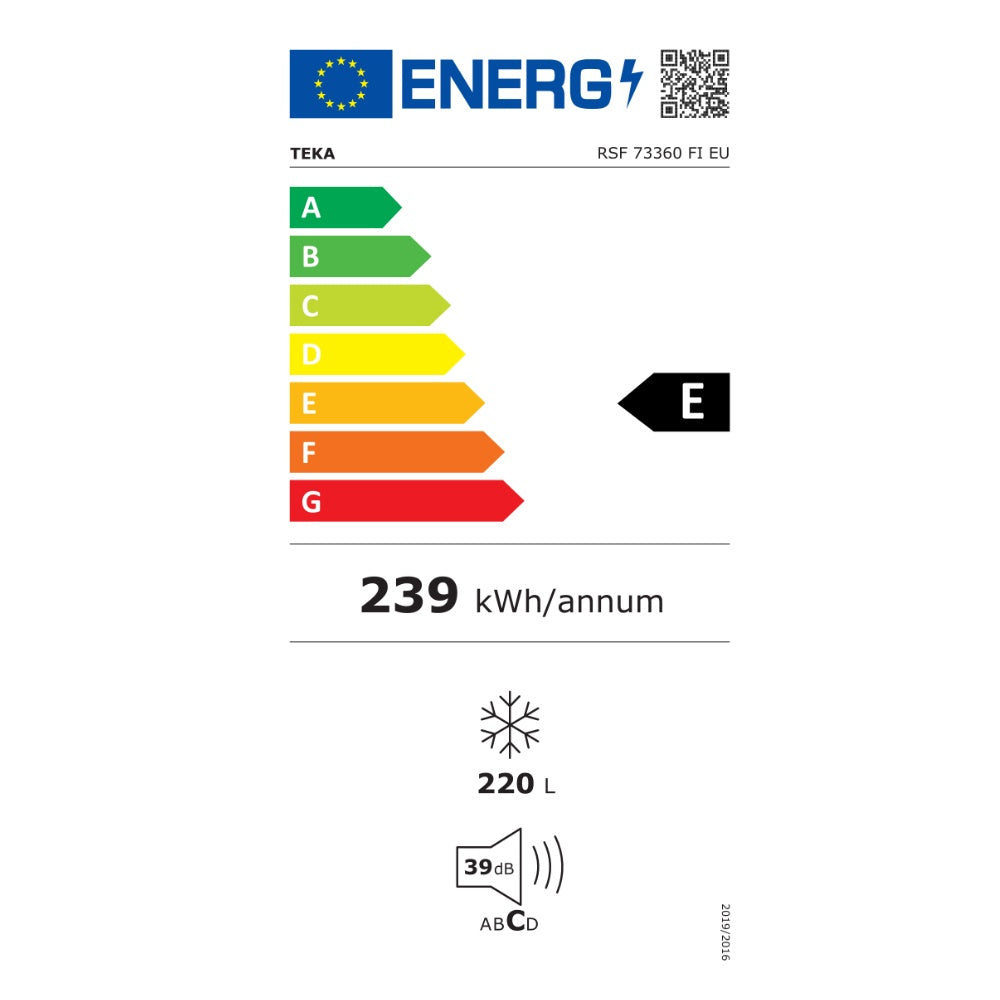 Congelator Incorporabil No Frost TEKA RSF 73360 FI EU, 196 l, Clasa E