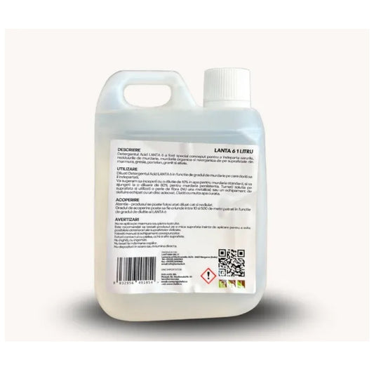Detergent acid Lantania LANTA6, pentru suprafete din piatra, 1 litru