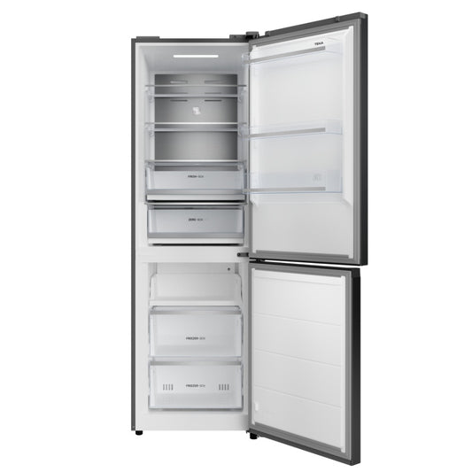 Combina frigorifica free-standing Teka RBF 64670 SS, 338 l, Motor inverter, Afisaj electronic pe usa, Clasa C, No Frost, H 185 cm, Inox