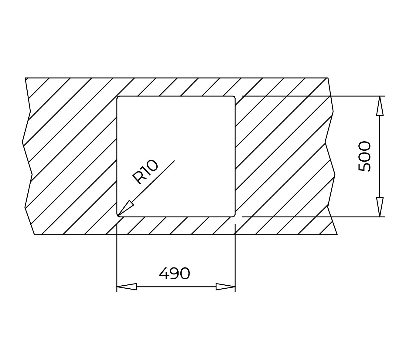 Chiuveta din inox Teka BROOKLYN 50 MXP 1B, 514 x 504 mm, 1 cuva, montare deasupra sau la nivelul blatului, inox
