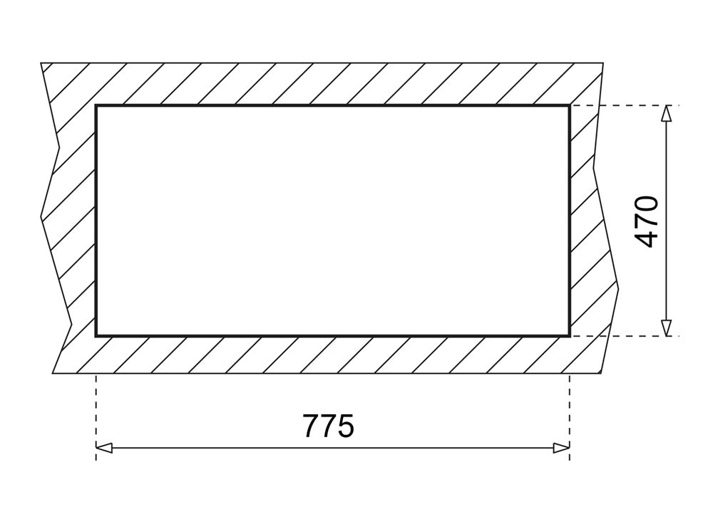 Chiuveta din Tegranite Teka Clivo 60 B-TQ 1½B 1D, granit, 800 x 495 mm, reversibila, negru metalizat