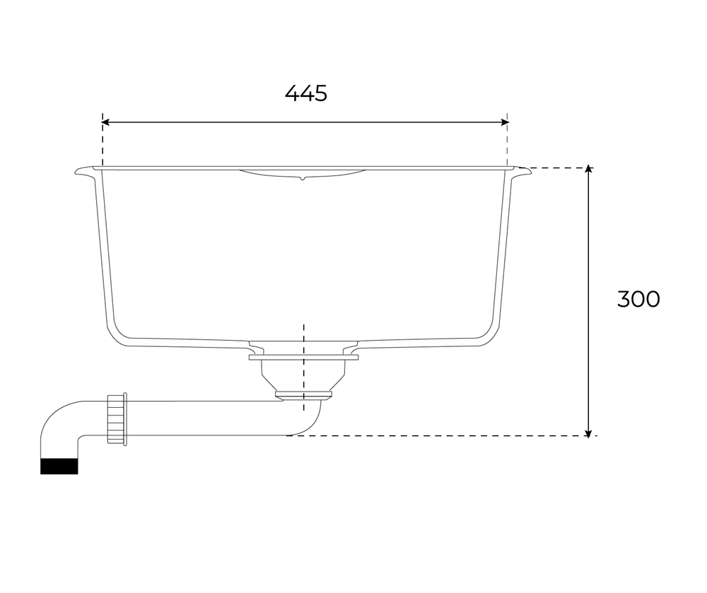 Chiuveta din Tegranite Teka ESTELA 50 S-TQ Q, 670 x 500 mm, Tegranite+, reversibila, negru metalizat