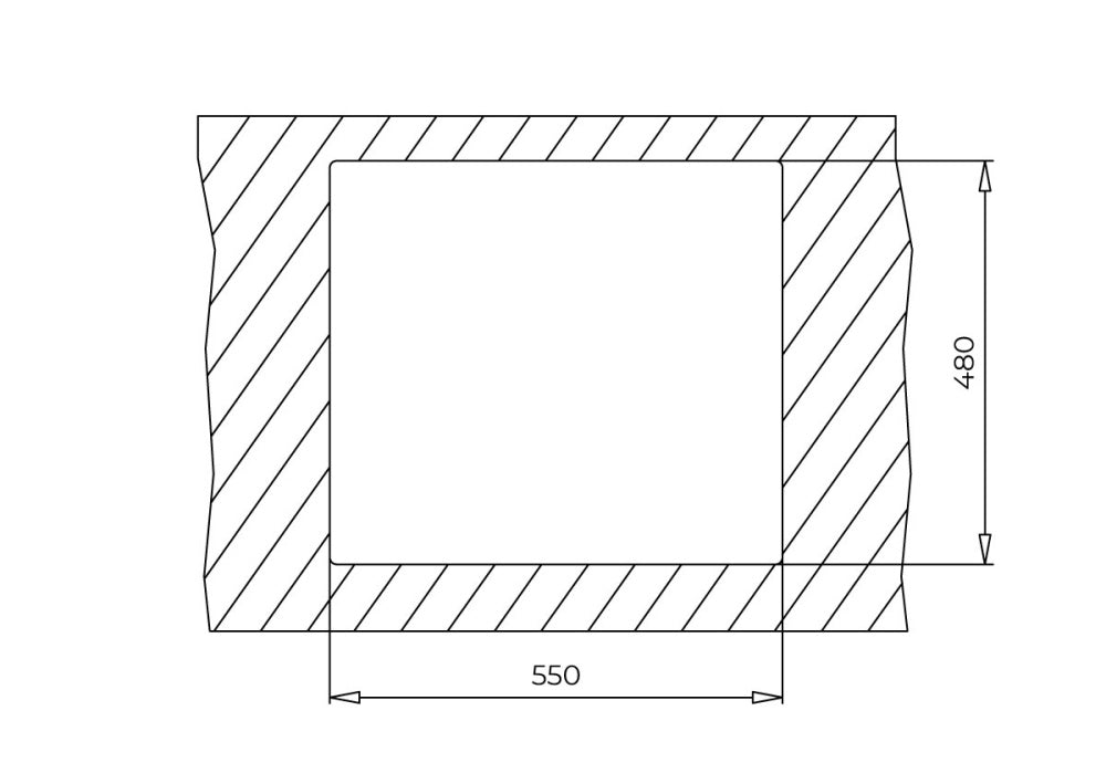 Chiuveta din Tegranite+ Teka FORSQUARE 50.40 TG ST, 570x500 mm, 1 cuva, Stone Grey