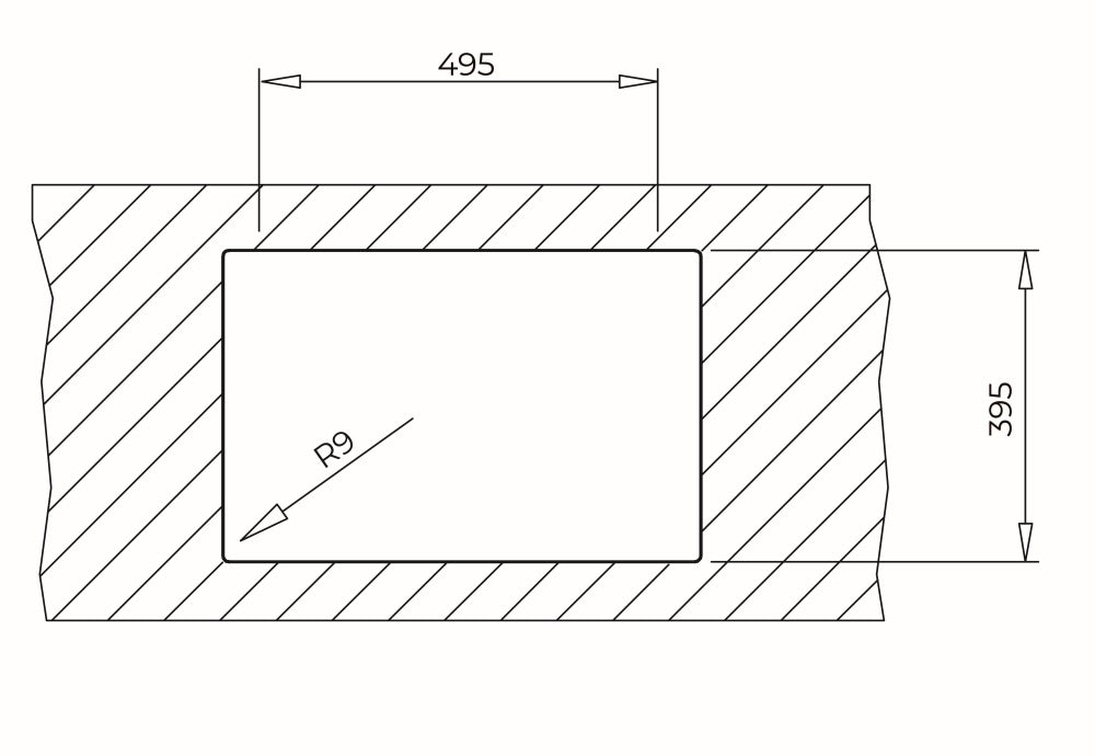 Chiuveta din Tegranite+, Teka RADEA R10 50.40 M-TG DG, 1 cuva, 556 mm x 456 mm, montare deasupra sau sub blat, gri inchis