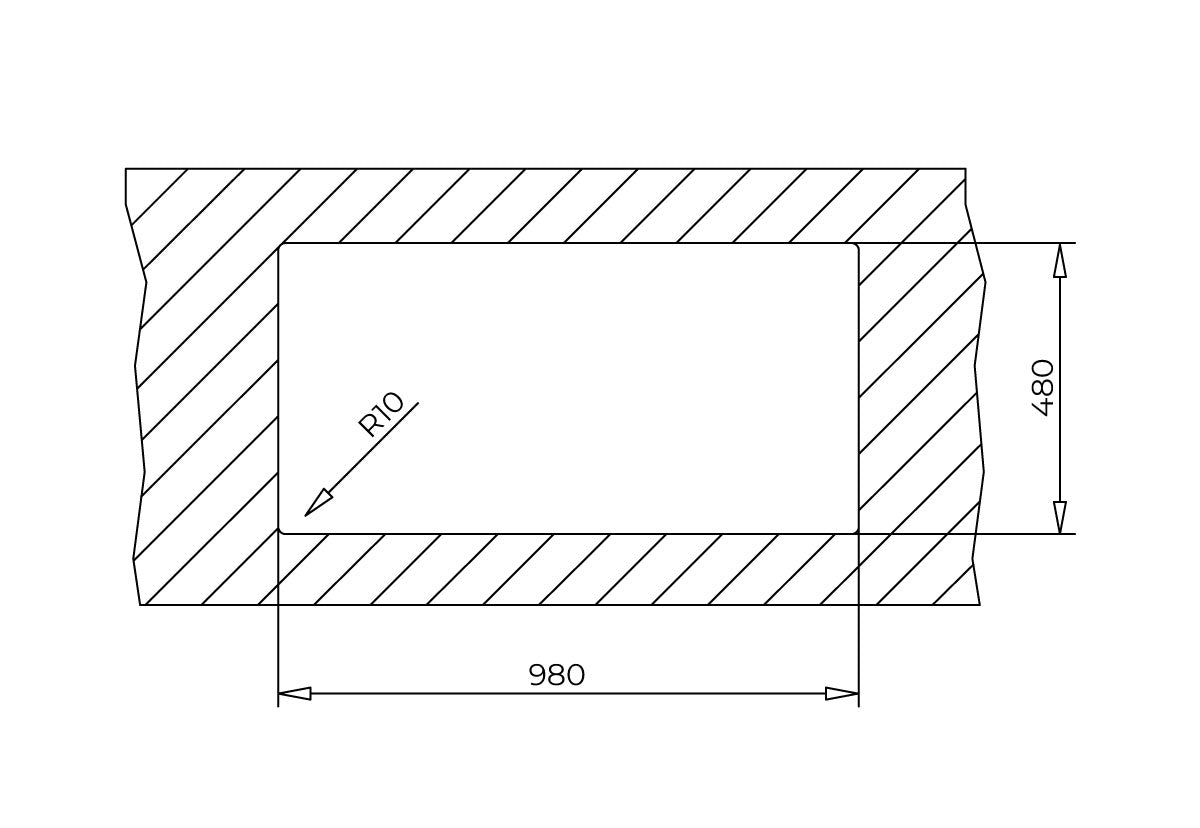 Chiuveta din Tegranite+ Teka STONE 60 B TG, 1,5 cuve, 1000 mm x 510 mm, Alb