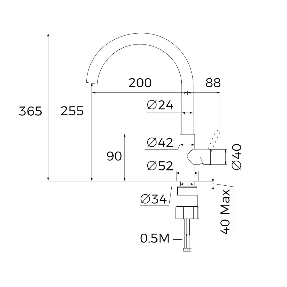 Pachet chiuveta bucatarie Teka TEKAWAY STYLO 1B, 465 x 485 mm si baterie Teka UNI 9310 XP, inox