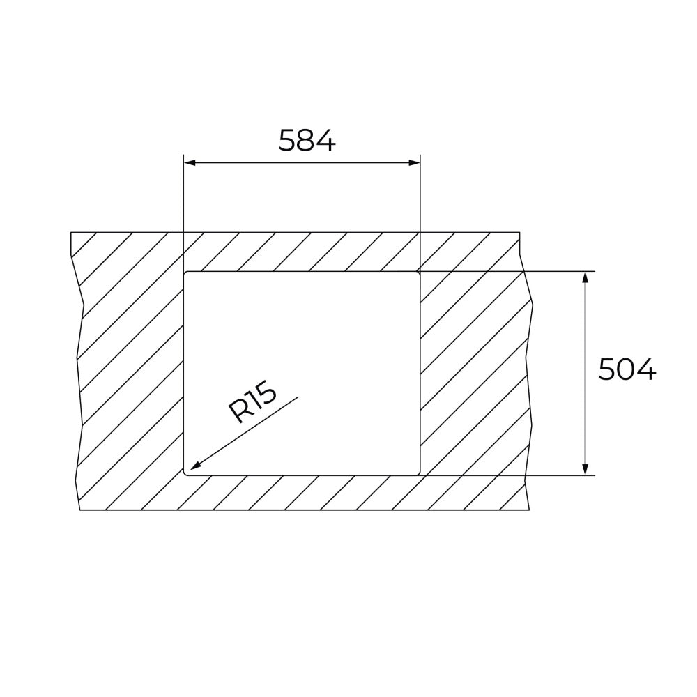 Chiuveta din inox Teka ZENIT RS15 1B, 600 x 520 mm, 1 cuva PureLine, inox