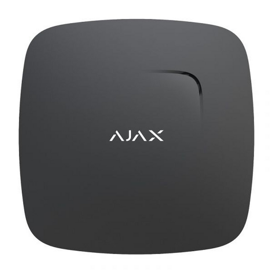 Detector Wireless de fum, temperatura și monoxid de carbon Ajax FireProtect Plus Negru