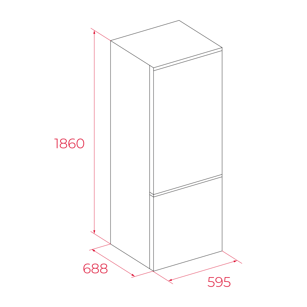 Combina frigorifica free-standing Teka RBF 64650 SS, 400 l, Motor inverter, Clasa C, No Frost, H 186 cm, Inox
