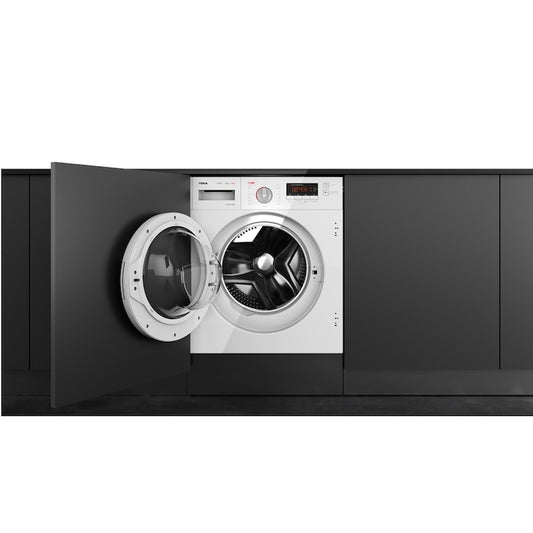 Masina de spalat rufe cu uscator incorporabila Teka LSI6 1480, 8 kg, 6 kg capacitate de uscare, 1400 rpm, 16 programe de spalare, 60 cm, motor invertor, Clasa E