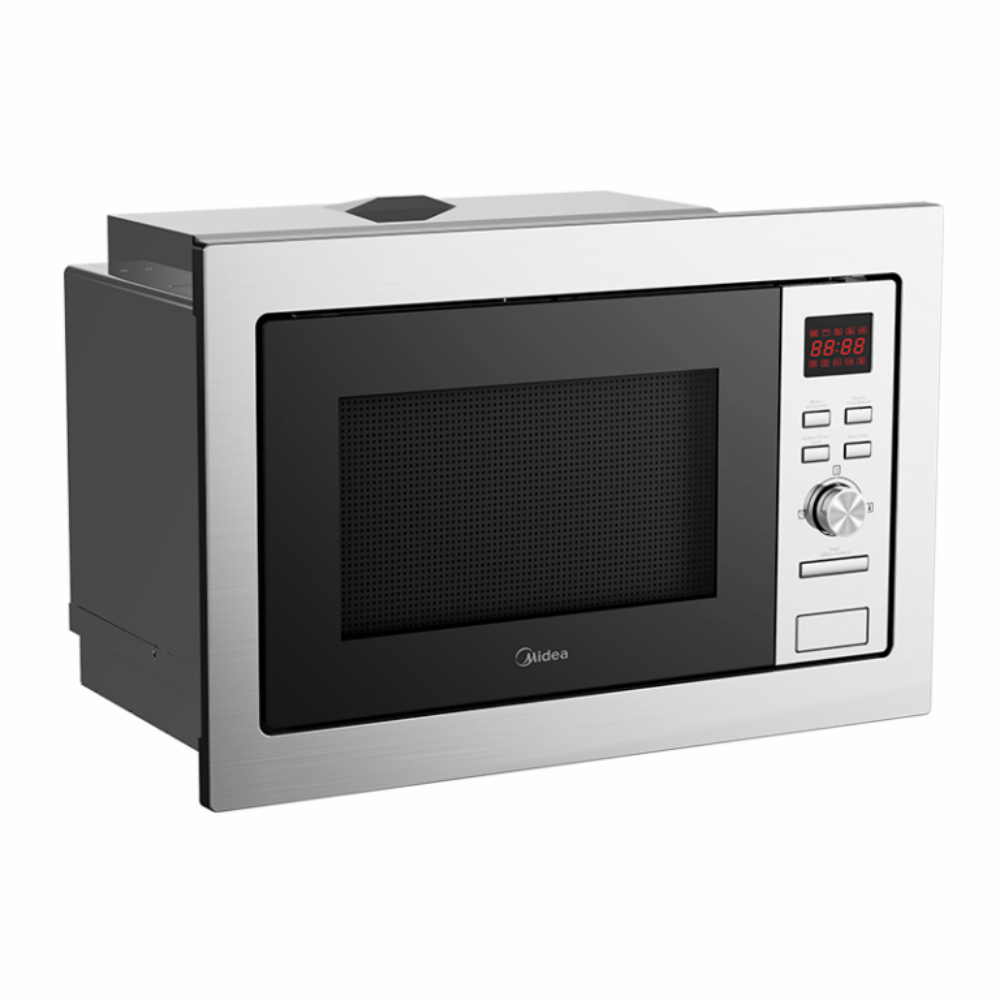 Cuptor încorporabil Microunde + Grill Midea MW 20 DI X, 20l, 800 W, 8 meniuri, Inox