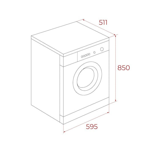 Masina de spalat rufe Teka WMK 40940 WH, 9 kg, 1400 rpm, 15 programe de spalare, 60 cm, Clasa A, alba