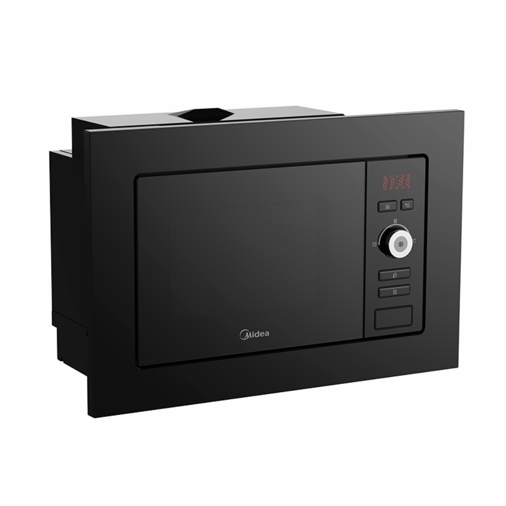 Cuptor încorporabil Microunde + Grill Midea MW 20 DI BK, 20l, 800 W, 8 meniuri, Negru