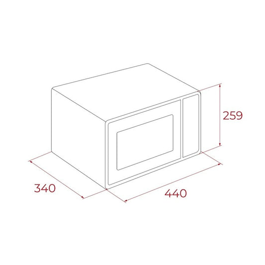 Cuptor free standing Microunde, Grill, Teka MWE FS20 G WH, 5 nivele de putere, 8 meniuri, capacitate 20l