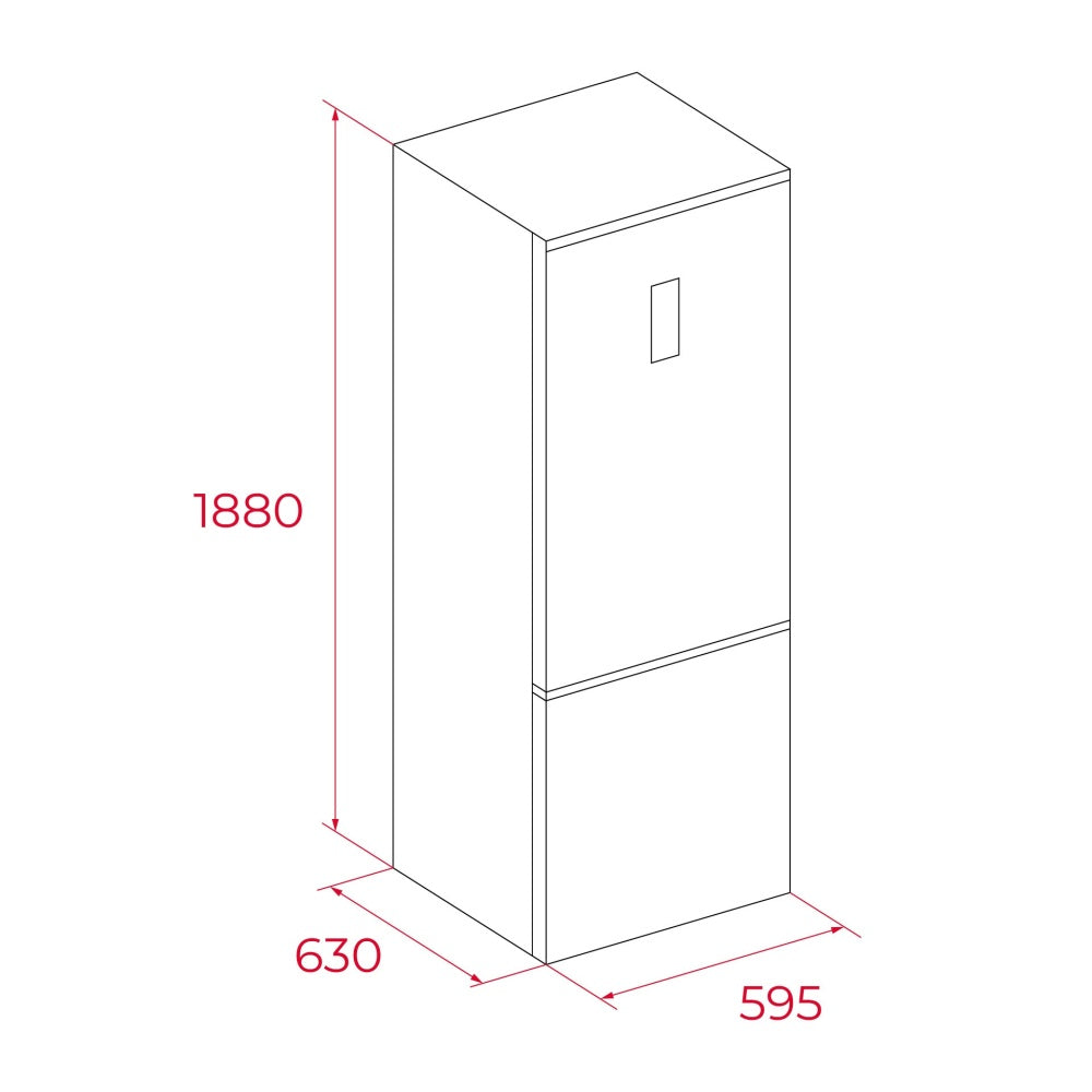 Combina frigorifica free-standing Teka RBF 44630 WH, 310 l, Clasa D, Full No Frost, H 188 cm, Alb