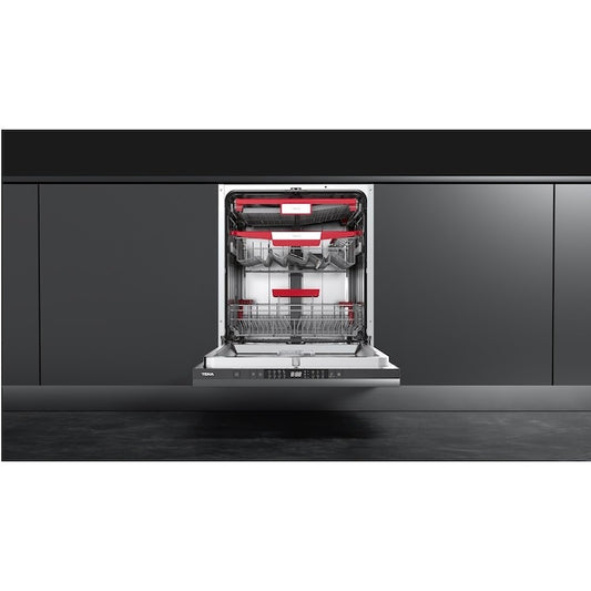 Masina de spalat vase Teka DFI 76960, complet incorporabila, 14 seturi, 8 programe de spalare, balamale glisante, motor cu invertor, 60 cm, clasa B