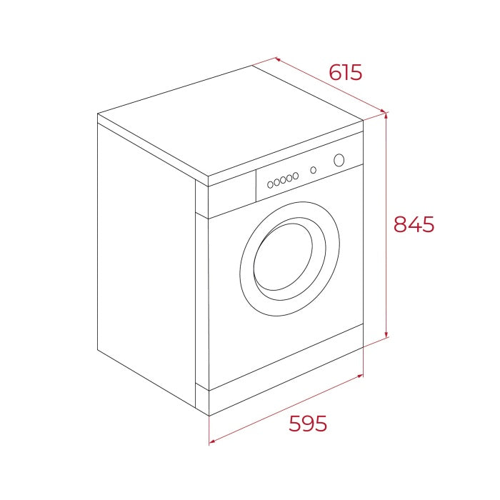 Uscator de rufe free-standing Teka SCK 70820 WH cu Pompa de caldura prin condensare, 8 kg, 14 programe, clasa B, Alb
