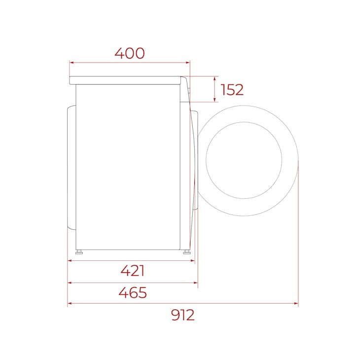Masina de spalat rufe Teka WMK 40740 DSS, 7 kg, 1200 rpm, 15 programe de spalare, 60 cm, Clasa A, negru/inox