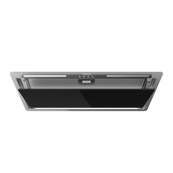 Hota incorporabila Teka GFL 77651 EOS BK, 70 cm, Free Outlet: 735 m3/h, Clasa A+, Inox/cristal negru