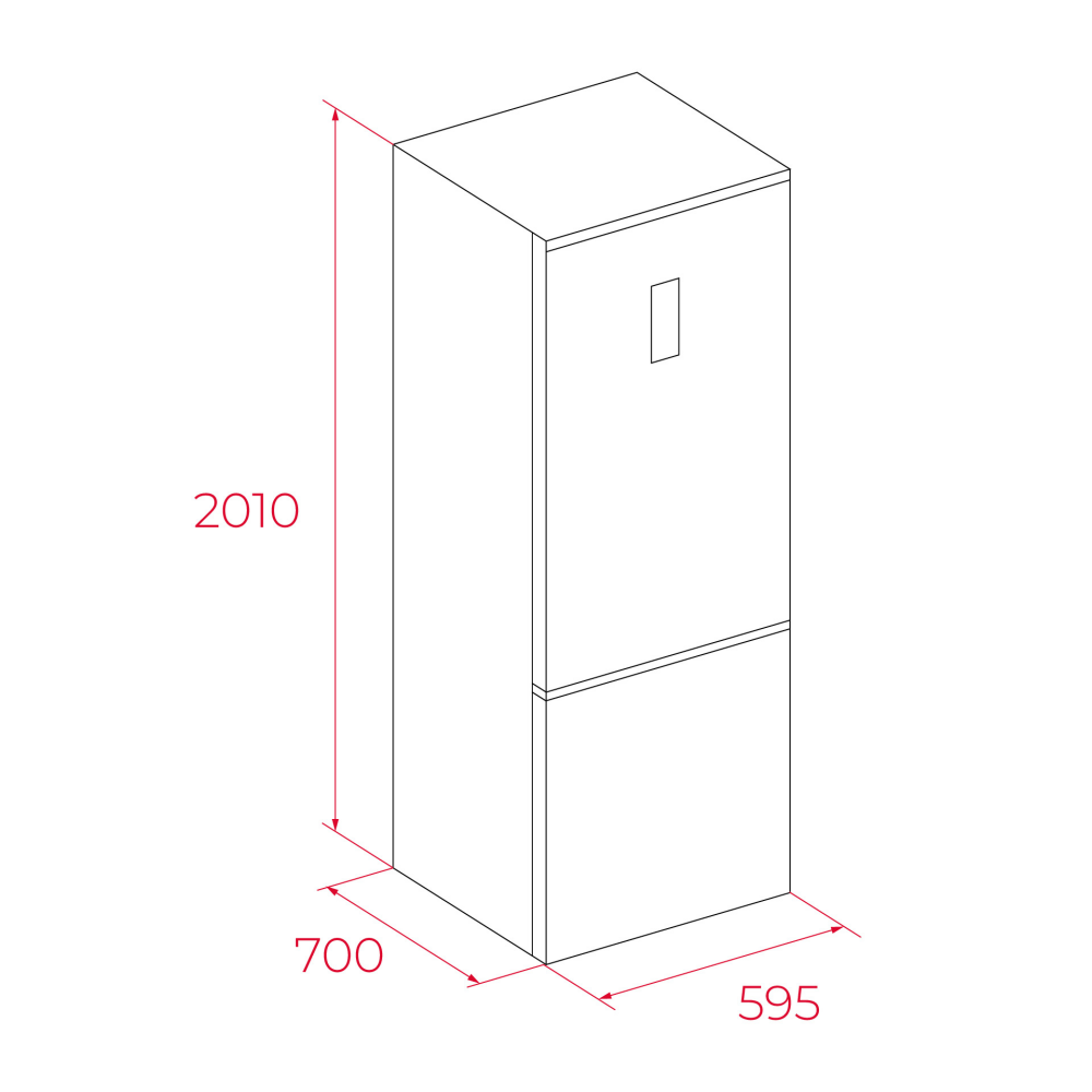 Combina frigorifica free-standing Teka RBF 88670 GBK, 378 l, Clasa C, Full No Frost, Motor invertor, H 201 cm, Sticla neagra