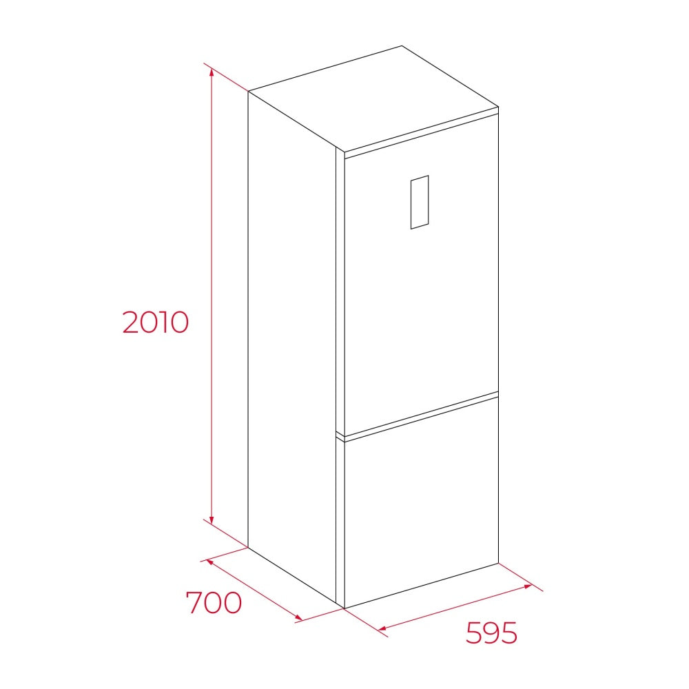 Combina frigorifica free-standing Teka RBF 88680 SS, 378 l, Clasa A, Full No Frost, H 201 cm, Motor invertor, Silver